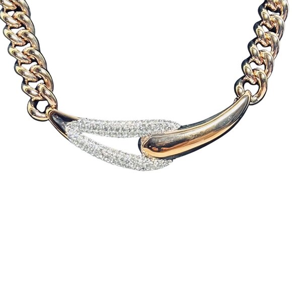 Swarovski Every Rose Gold Tone Plated Choker Necklace With Clear Crystals (6008) - Picture 9 of 11